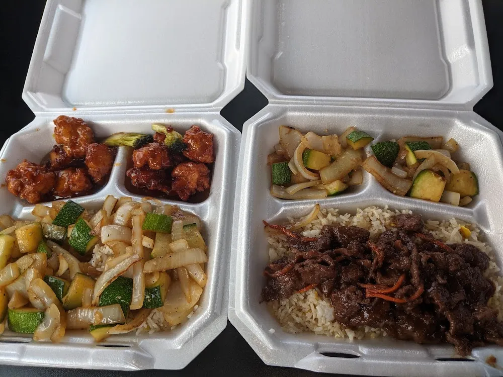 Orange Chicken & Sweet Steak